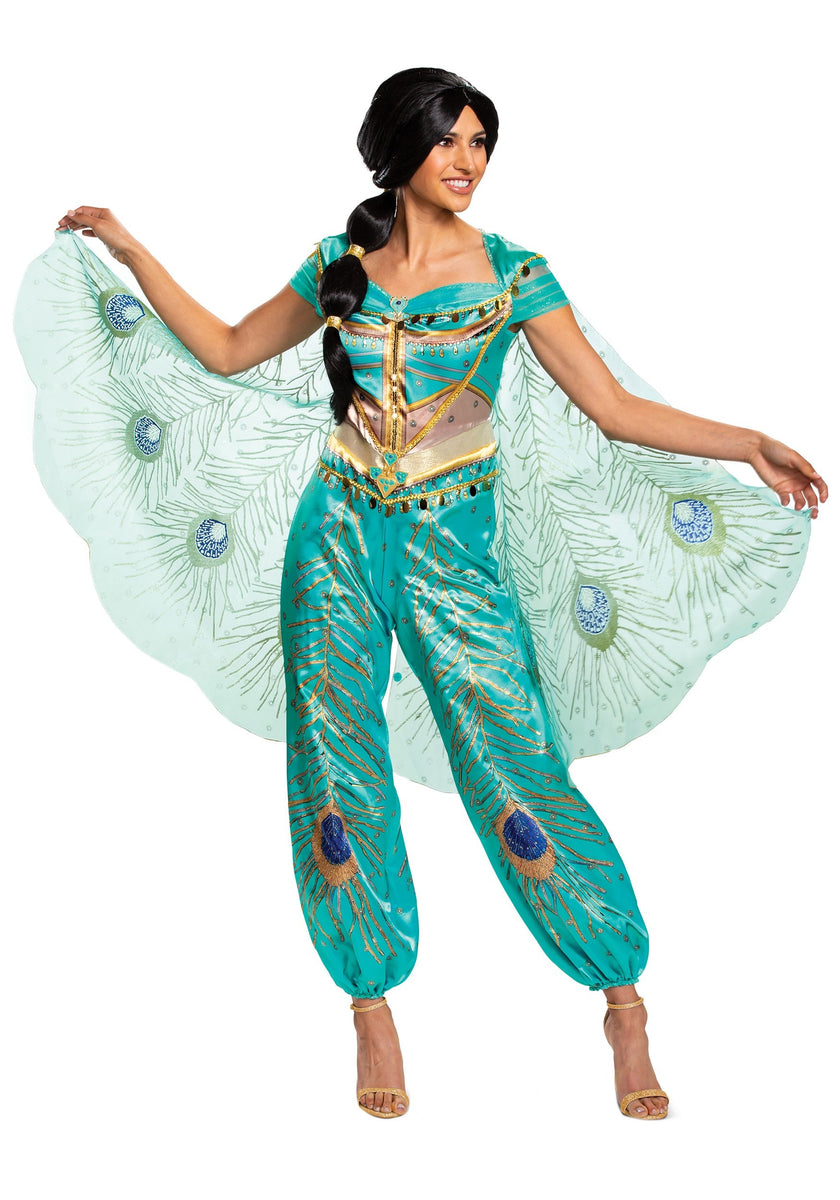 Disney Aladdin Live Action Jasmine Costume for Women Kids Halloween Costumes