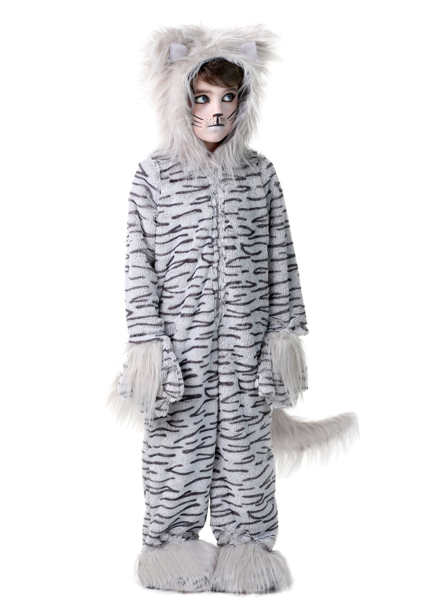 Deluxe Grey Cat Costume for Kids Kids Halloween Costumes