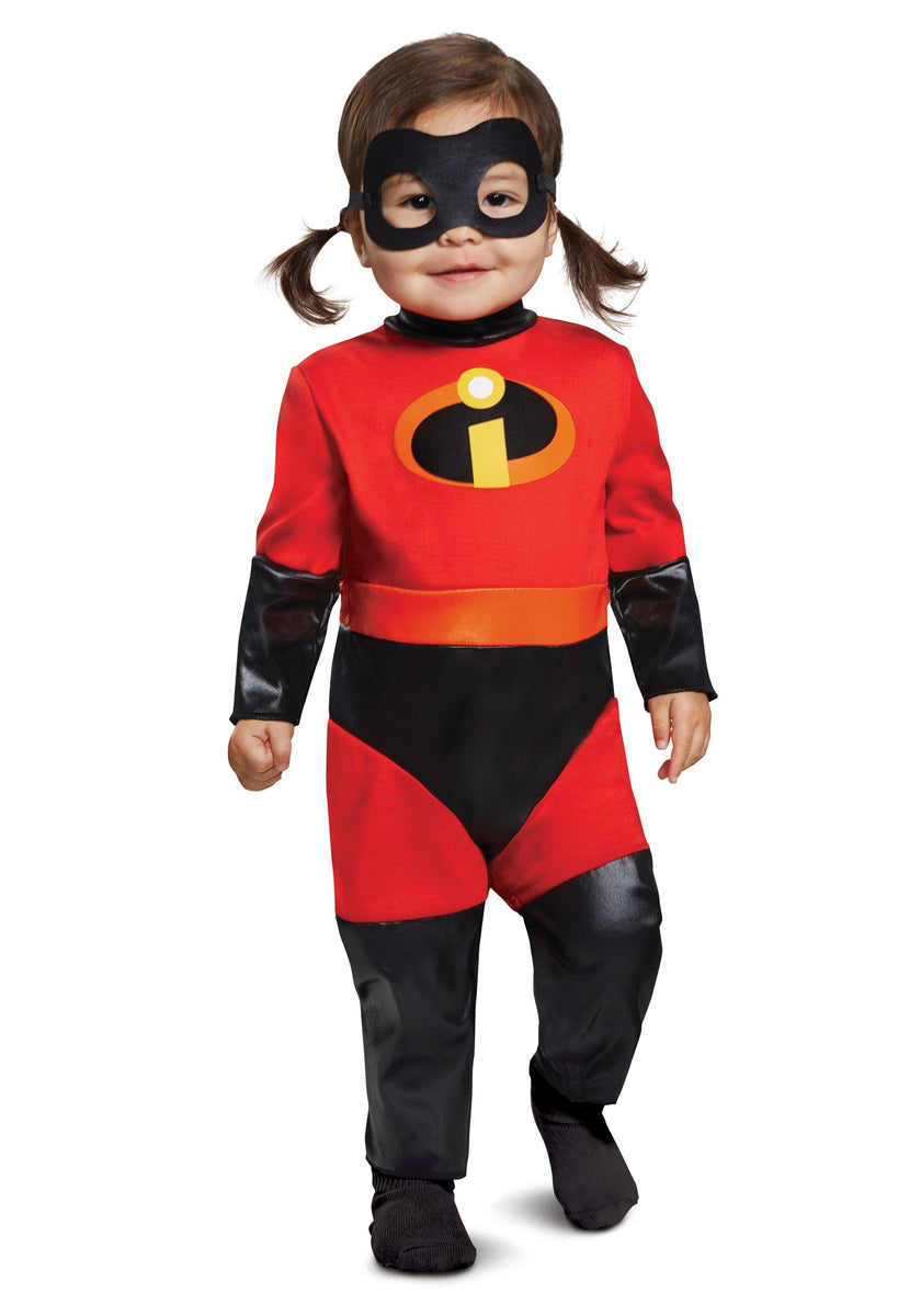 Incredibles 2: Infant Violet Jumpsuit Costume with Skirt – Kids Halloween  Costumes