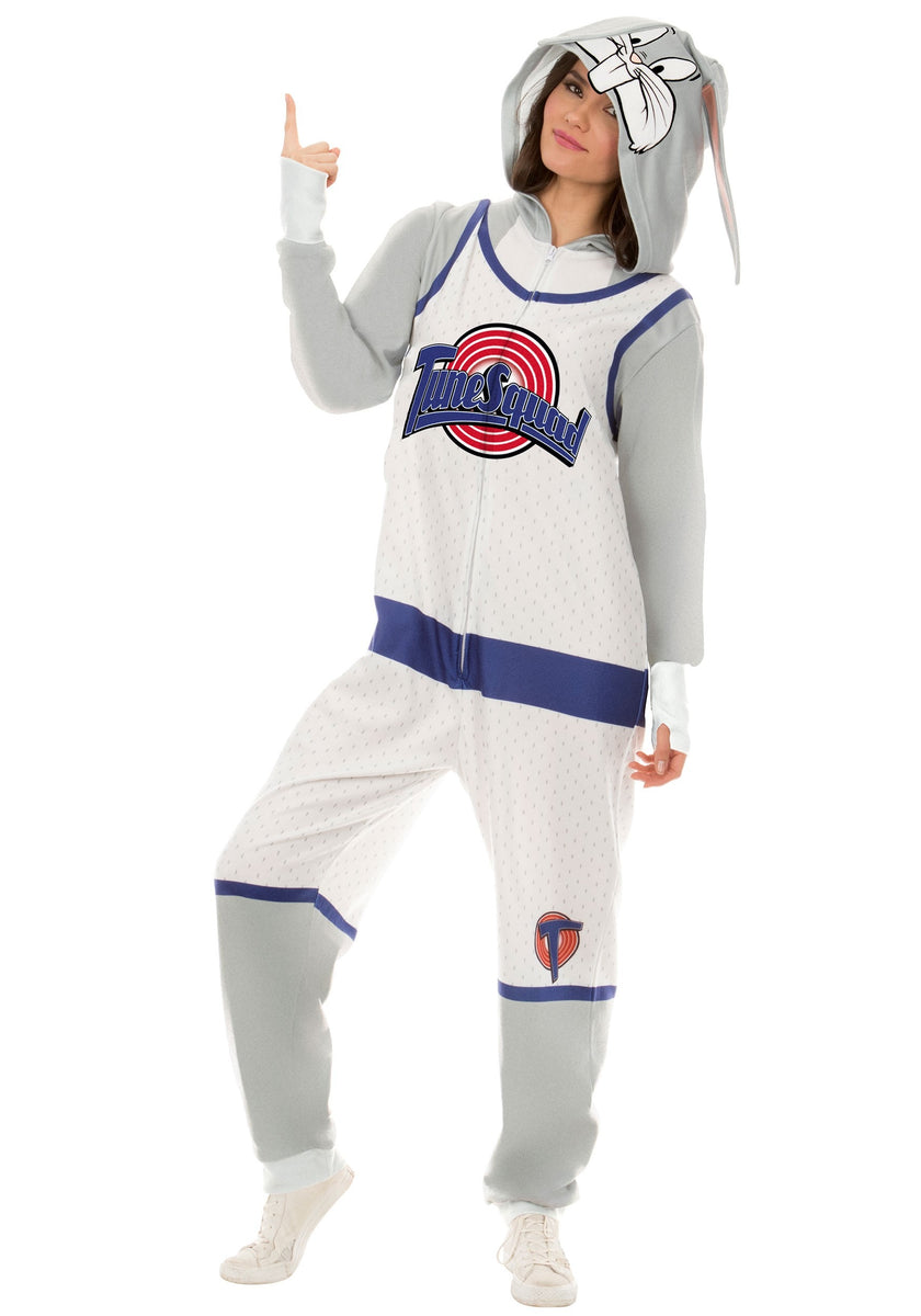 Space Jam Bugs Bunny Union Suit Costume for Adults – Kids Halloween Costumes