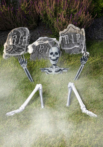 5 Piece Skeleton Ground Breaker Yard Prop Set | Skeleton Decorations