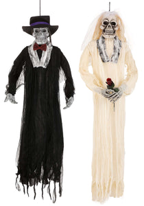 72" Bride and Groom Skeleton Decoration Set | Skeleton Decoration