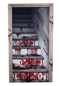 71" Bloody Horror Stairwell Curtain Prop | Door Decorations