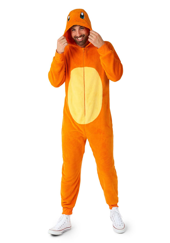 Pok emon Adult Charmander Costume Onesie | Pok emon Costumes