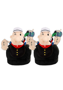 Popeye Plush Character Adult Slippers | Popeye Accessories