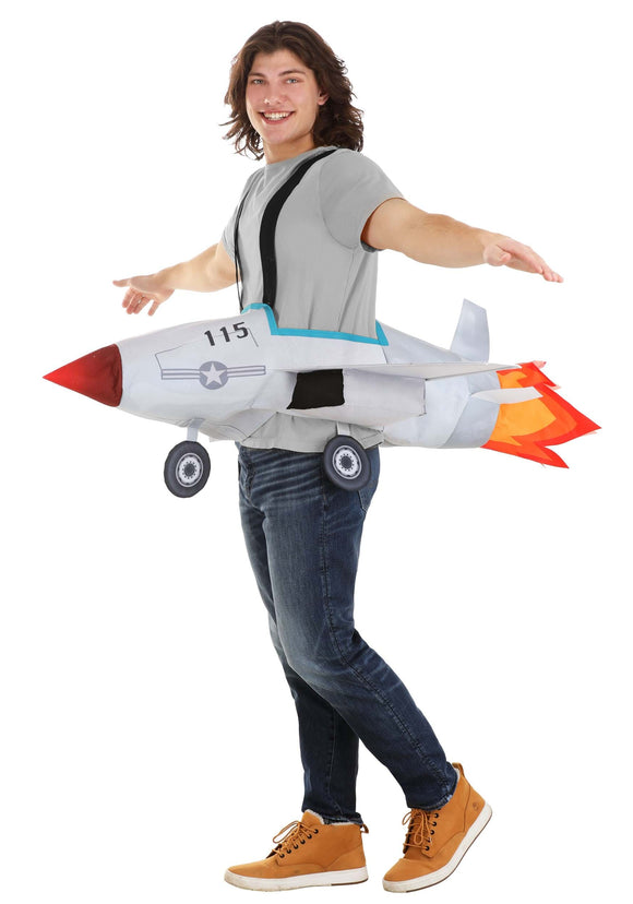 Adult Ride-In Fighter Jet Costume | Made by Us Ride-On Costumes