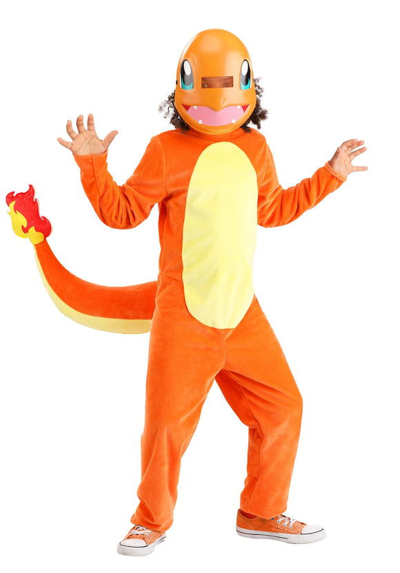 Child Deluxe Pok emon Charmander Costume | Kid's Pokemon Costumes