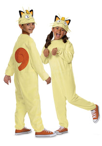 Child Deluxe Pok emon Meowth Costume | Pokemon Costumes