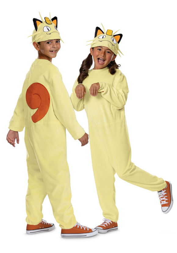 Child Deluxe Pok emon Meowth Costume | Pokemon Costumes