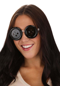 Coraline Adult Button Eye Glasses | Coraline Accessories