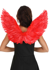 Devilish Angel Costume Red Wings | Costume Accessory Wings