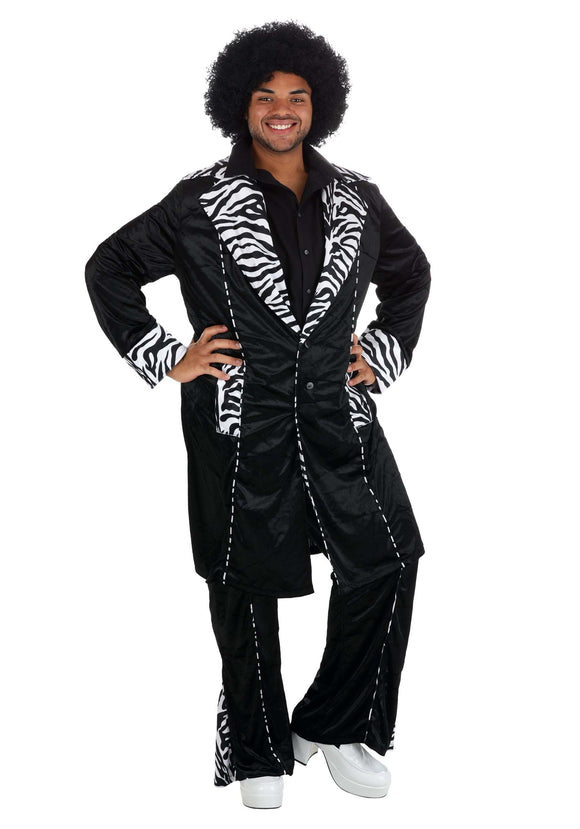 Plus Size Men's Deluxe Mac Daddy Pimp Costume | Pimp Costumes