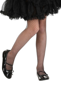 Girl's Black Fishnet Stockings | Costume Tights