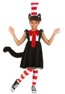 Cat in the Hat Girl's Costume Dress | Storybook Costumes