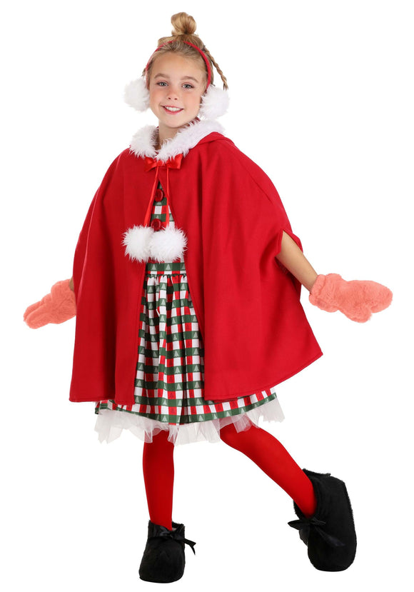 Girl's Dr. Seuss Storybook Cindy Lou Who Costume | How the Grinch Stole Christmas Costumes