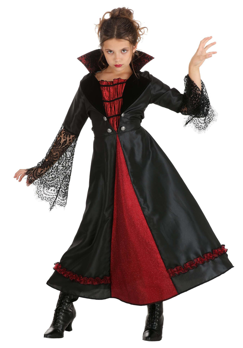 Victorian Vampiress Girl's Costume – Kids Halloween Costumes