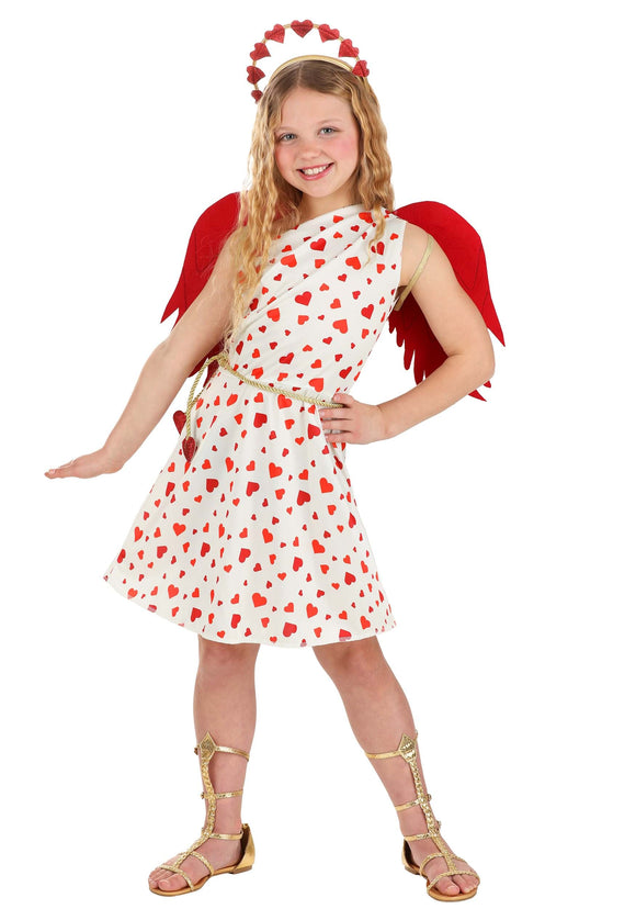 Girl's Cutie Cupid Costume for Kids | Valentine's Day Costume