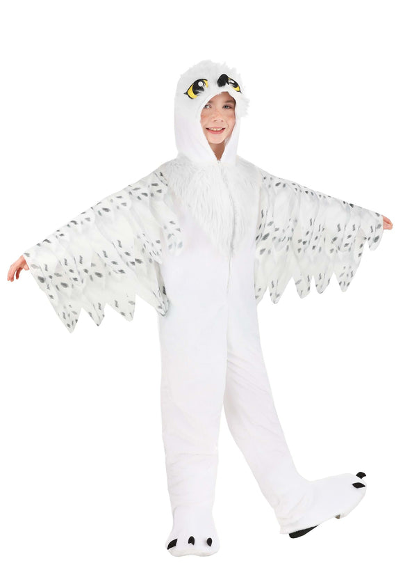 Plush White Owl Kid's Costume | Animal Costumes