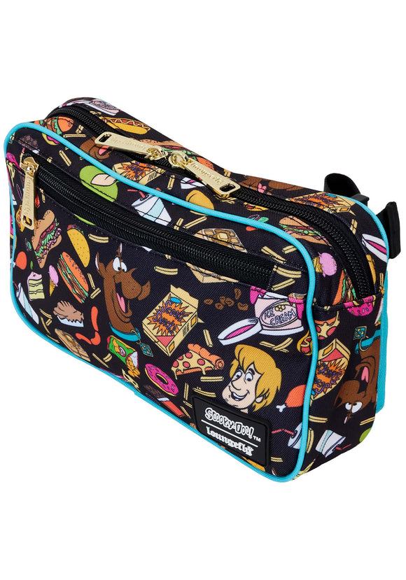 Loungefly Scooby Doo Snacks All-Over Print Nylon Belt Bag | Scooby Doo Accessories