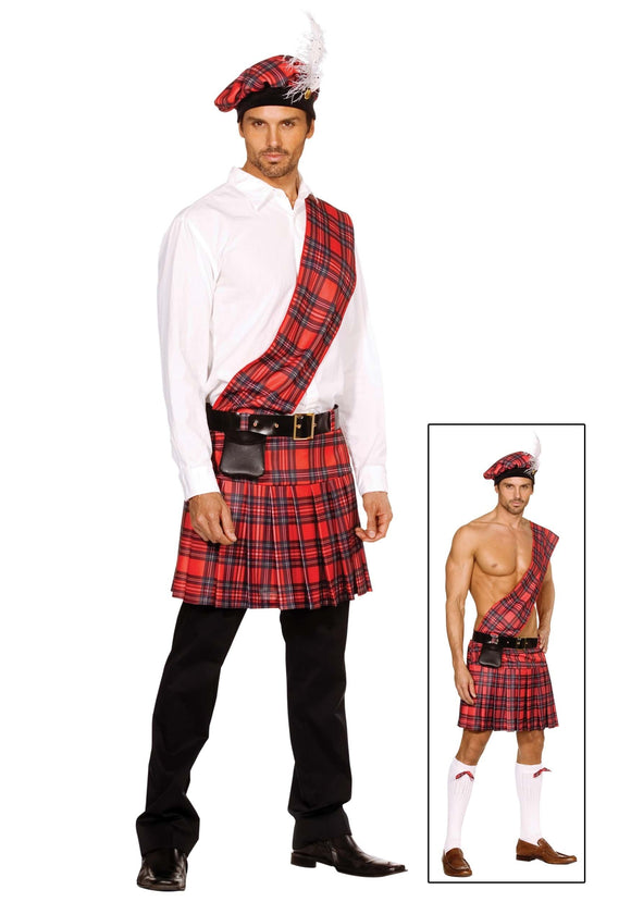 Plus Size Men's Scottish Costume