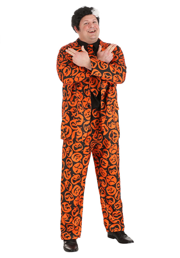 Men's Plus Sized David S. Pumpkins Costume Suit | SNL Costumes