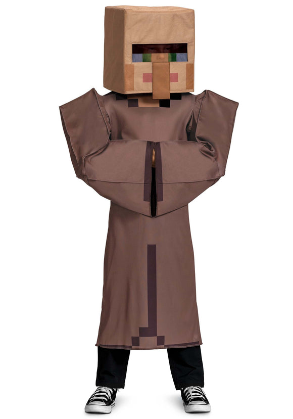 Child Deluxe Minecraft Villager Costume | Minecraft Costumes