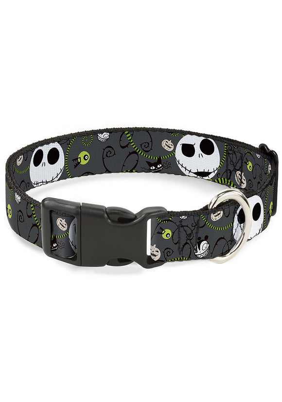 Jack Skellington Plastic Clip Dog Collar