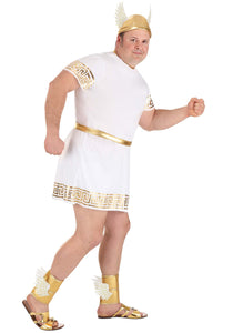 Plus Size Hermes Men's Costume | Greek God Costumes