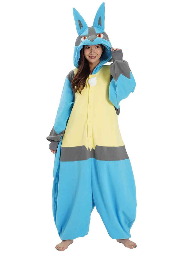 Pokemon Lucario Adult Kigurumi Costume | Pokemon Costumes