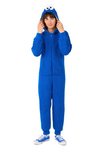 Sesame Street Cookie Monster Kid's Costume Onesie | Sesame Street Costumes