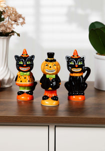 6" Set of 3 Vintage Inspired Halloween Figurines