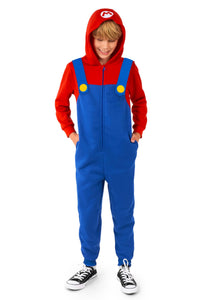 Child Super Mario Bros. Mario Costume Onesie | Mario Costumes