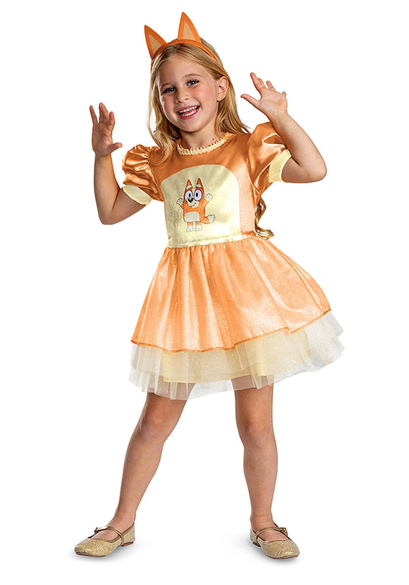 Toddler Girl's Bluey Bingo Costume Dress | Toddler Halloween Costumes