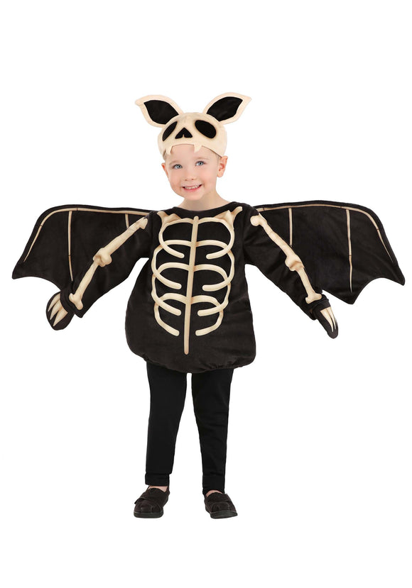 Skeleton Bat Toddler Costume | Kid's Bat Costumes