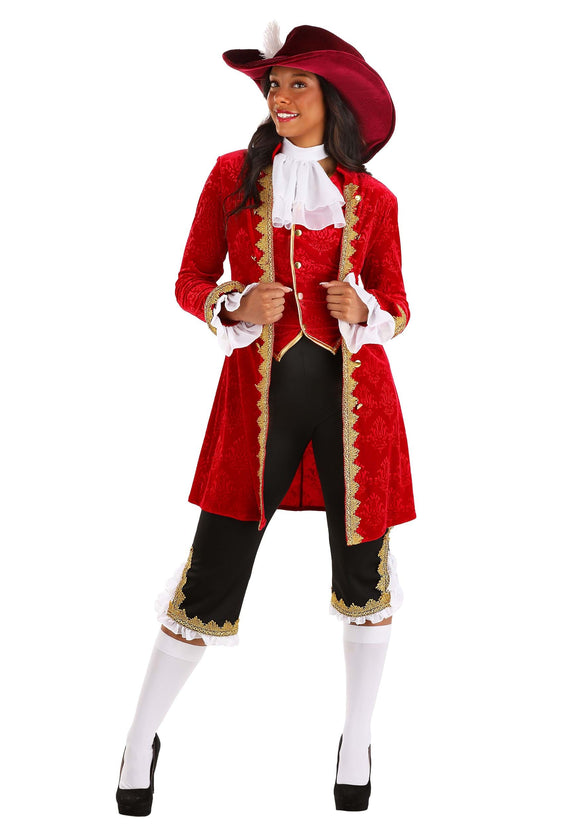 Deluxe Captain Hook Women's Costume | Pirate Costumes