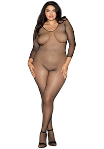 Plus Size Black Fishnet Lingerie Women's Body Stockings | Sexy Accessories