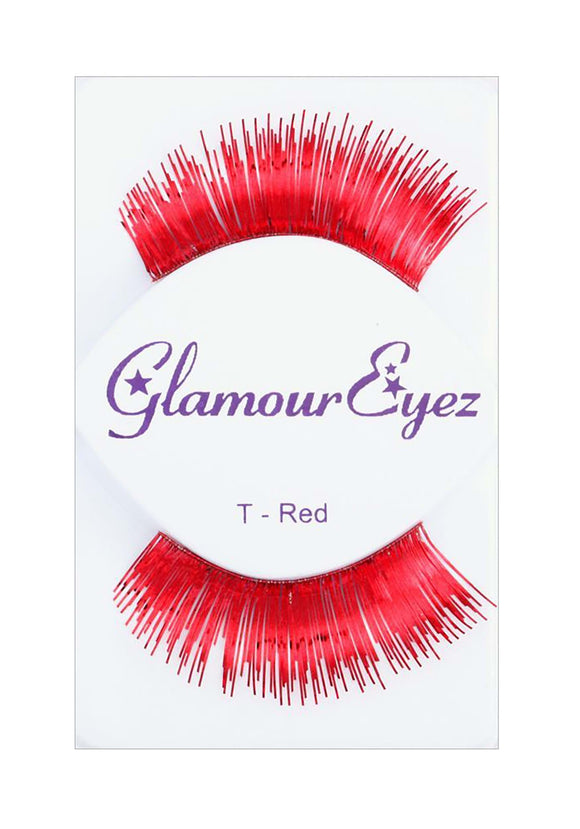 Red Glamour Costume Eyelashes
