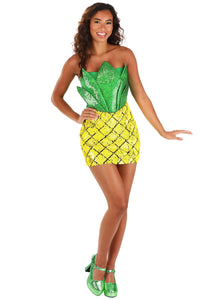 Sequin Pineapple Women's Costume Dress | Adult Fruit Costumes