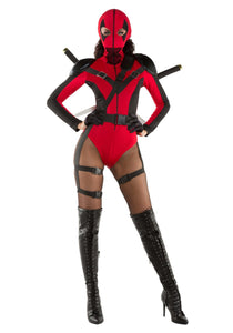 Sexy Death Pool Assassin Women's Costume | Superhero Costumes