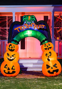 7 Foot Tall Large Pumpkin Arch Inflatable Decoration