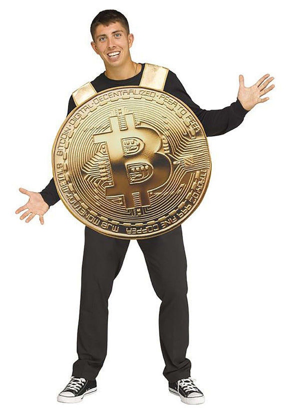 Adult Gold Bitcoin Costume