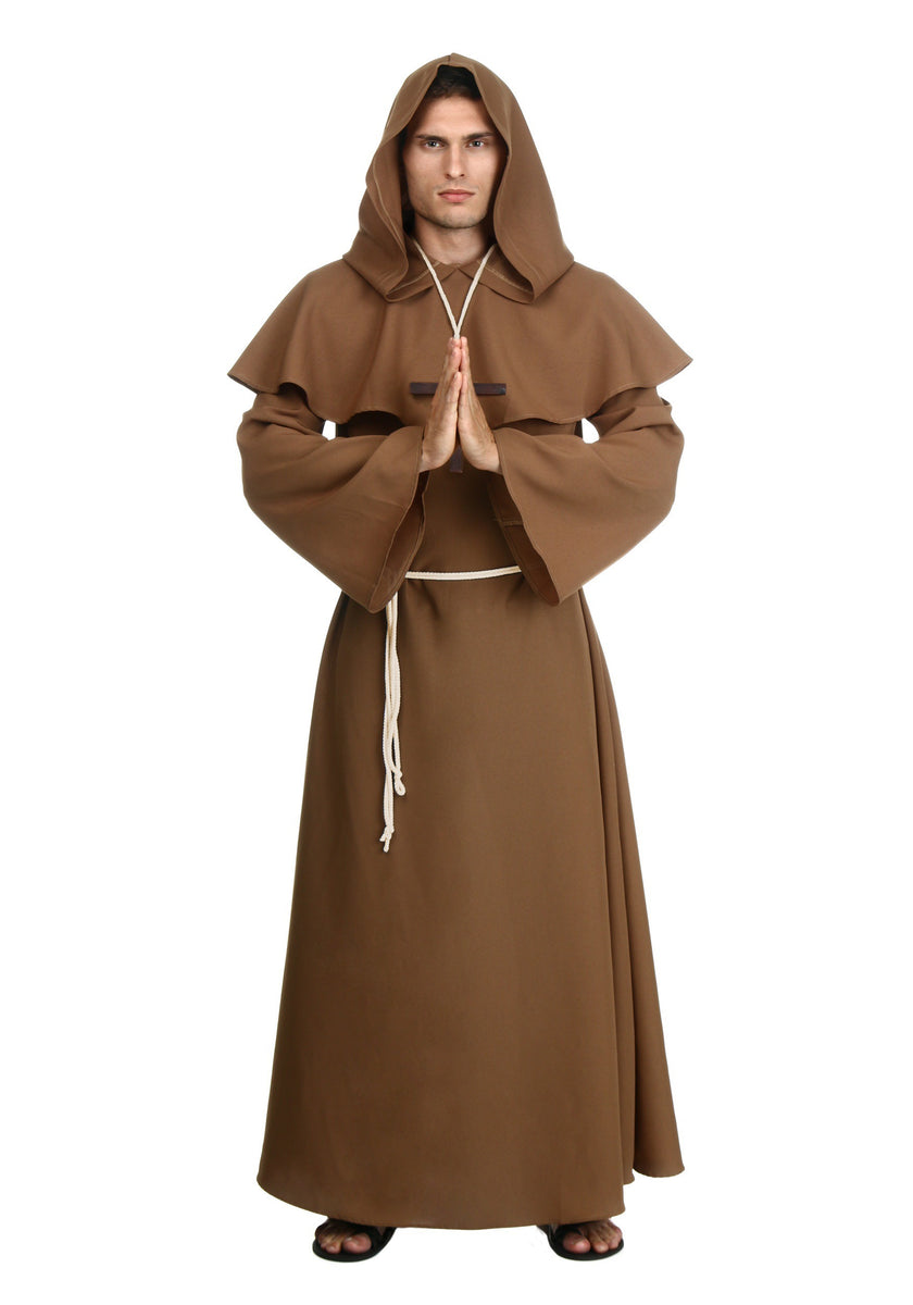 Adult Brown Monk Robe Costume – Kids Halloween Costumes