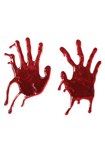 Window Cling - Bloody Hand Print