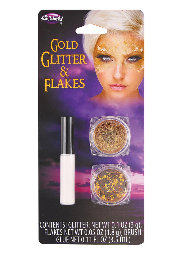 Fun World Gold Glitter and Flakes
