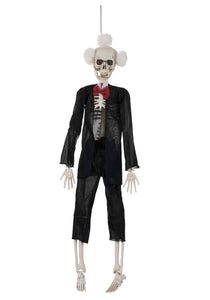 Hanging Gothic Skeleton Groom 16" Decoration