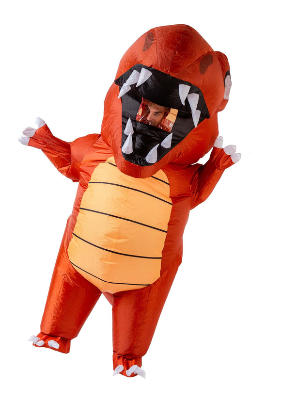 Adult Inflatable Red Dinosaur Costume