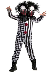 Two-Headed Kid's Clown Costume