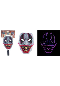 Evil Clown Light Up Mask