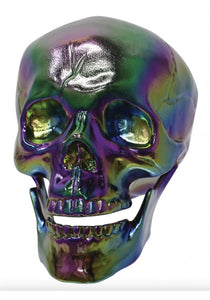 Oil Slick Skull Decoration