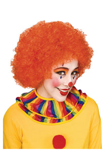 Orange Afro Clown Wig